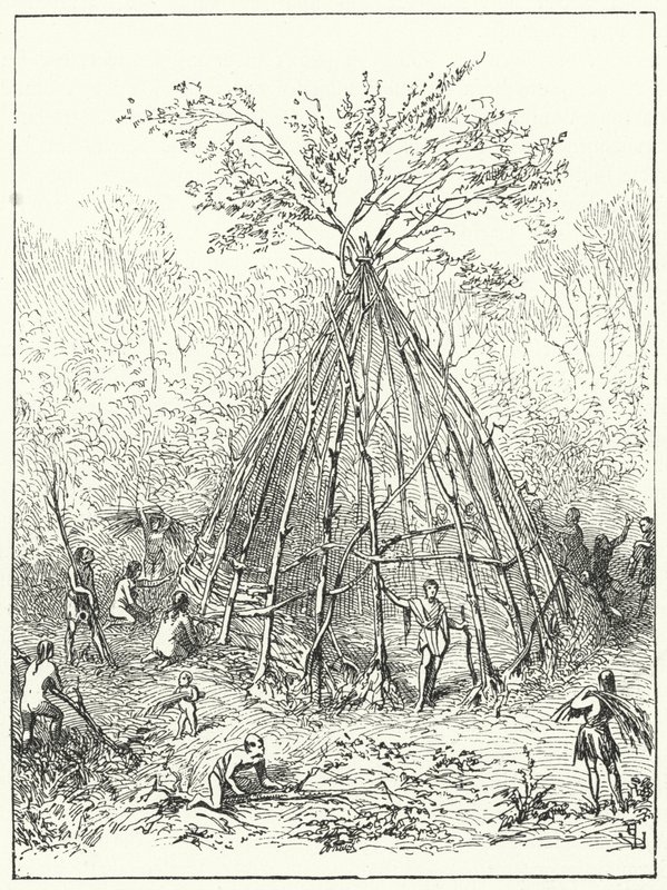 Korai emberi lakás alkotó: Eugene Emmanuel after Viollet le Duc