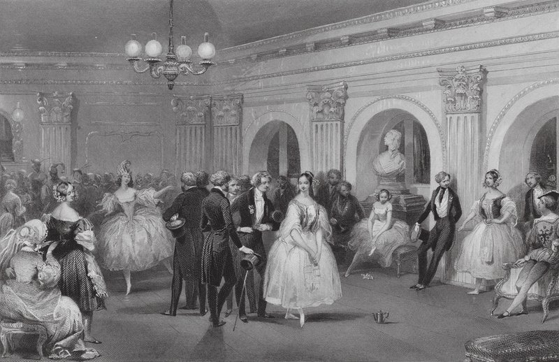 A Zöld, az Operaház terme (metszet) alkotó: Eugene Louis (after) Lami
