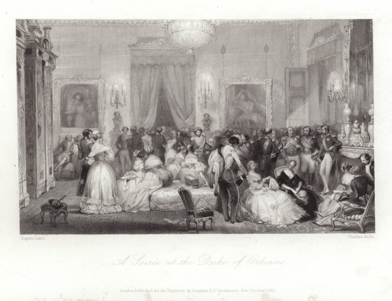 Egy estély az Orleans hercegében alkotó: Eugene Louis Lami