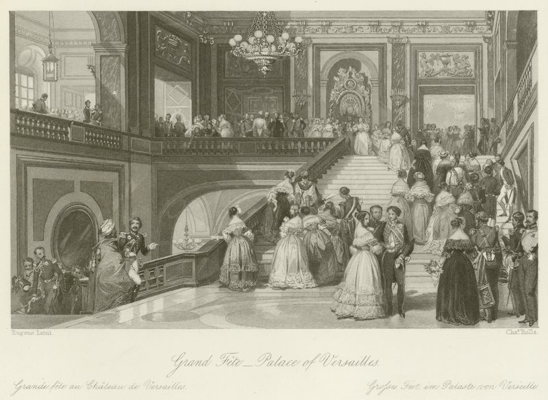 Nagy ünnepség a Versailles-i palotában alkotó: Eugene Louis Lami