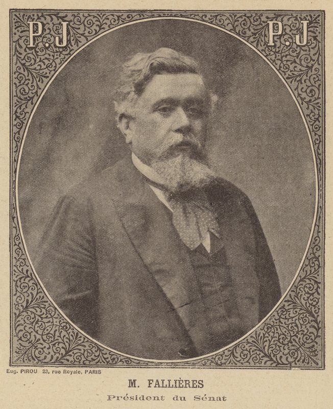Armand Fallieres, a francia szenátus elnöke alkotó: Eugene Pirou
