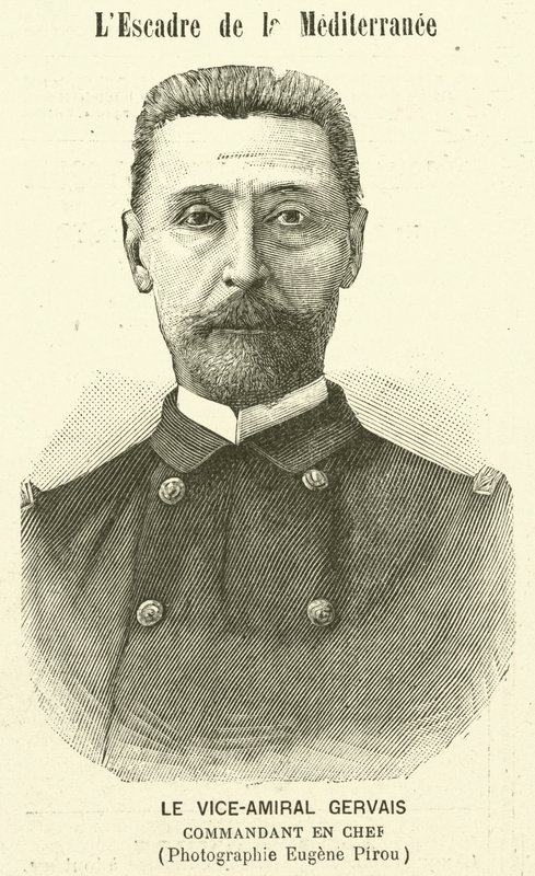 Gervais admirális, a francia mediterrán flotta parancsnoka alkotó: Eugene Pirou