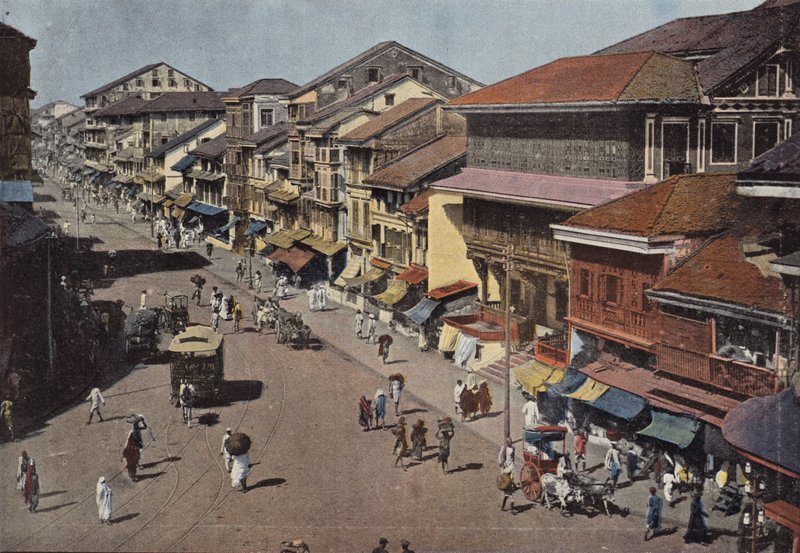 Bombay, Utca a Fehér Városban alkotó: European Photographer