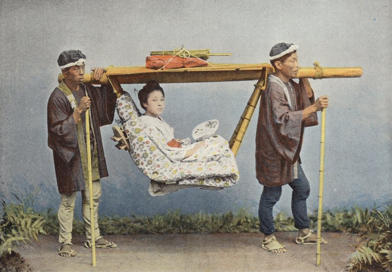 A Kago, utazószék Japánból alkotó: European Photographer