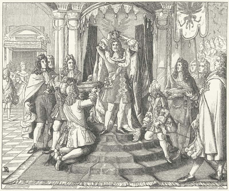 I. Frigyes porosz király megkoronázása, 1701 alkotó: European School