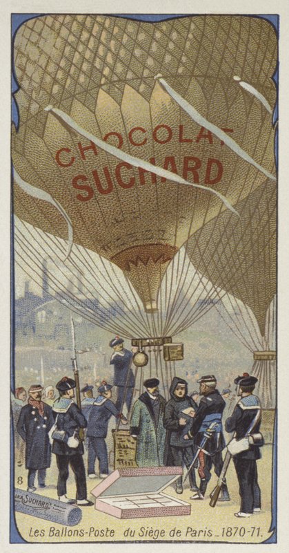 Posta léggömb Párizs ostrománál, francia-porosz háború, 1870-1871 alkotó: European School