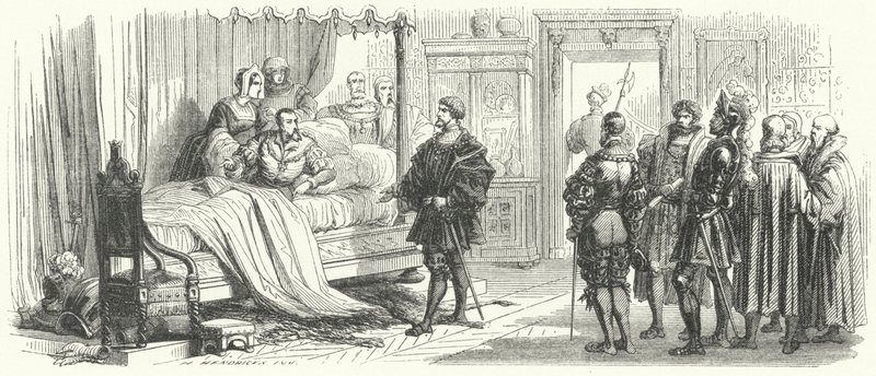 V. Károly szent-római császár és foglya, I. Ferenc francia király találkozója Madridban, 1525 alkotó: European School