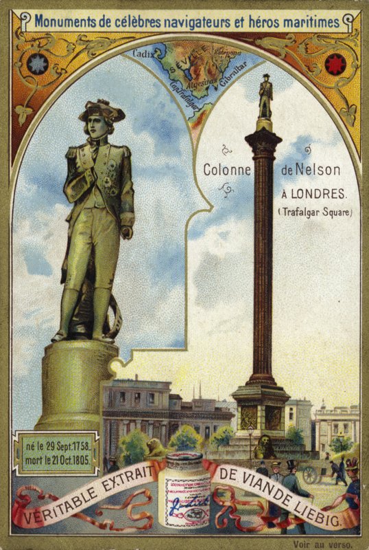 Nelsons-oszlop, Trafalgar Square, London alkotó: European School