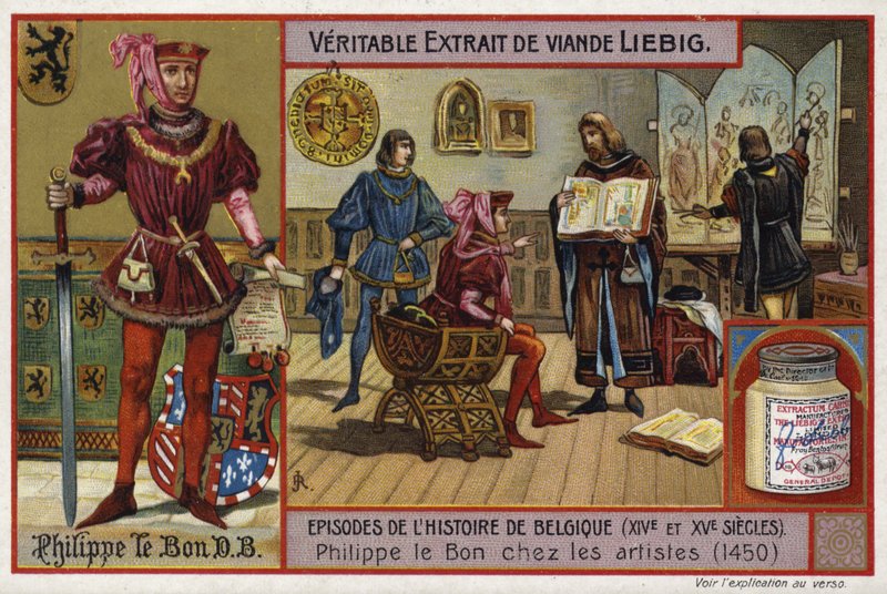 Jó Fülöp, Burgundia hercege, találkozás művészekkel, 1450 alkotó: European School