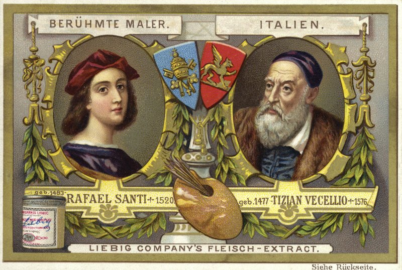 Raphael és Tizian, olasz művészek alkotó: European School