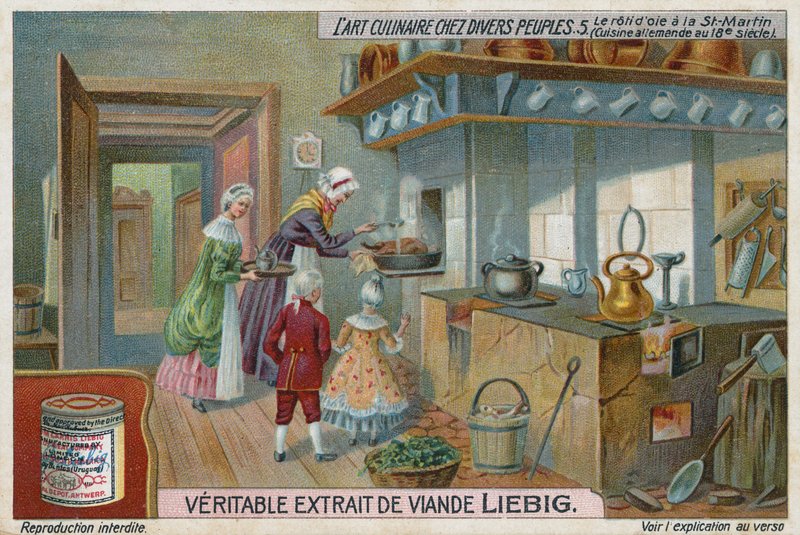 Libasütés Szent Márton napján, Németország, 18. század alkotó: European School