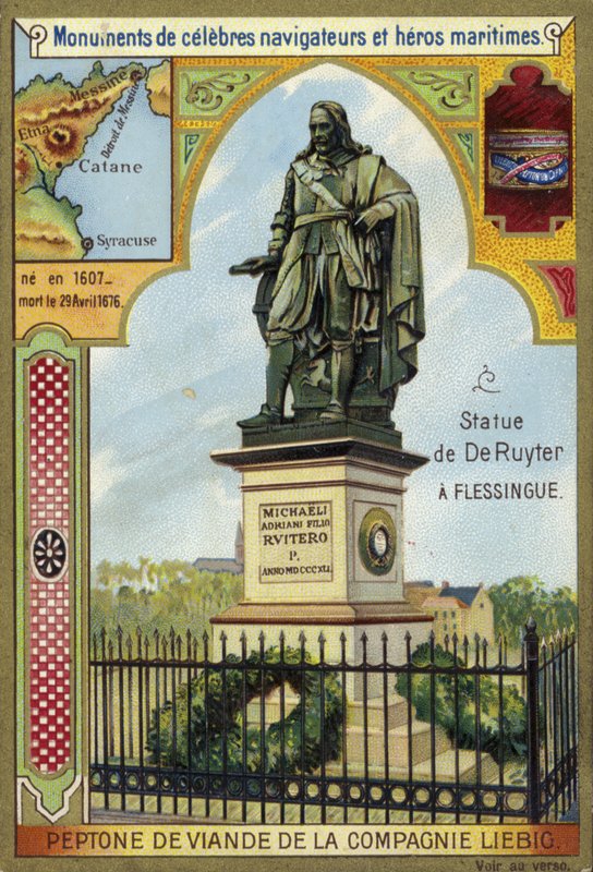 Michiel de Ruyter holland tengernagy szobra, Flushing, Hollandia alkotó: European School