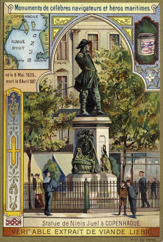 Niels Juel dán-norvég admirális szobra, Koppenhága alkotó: European School