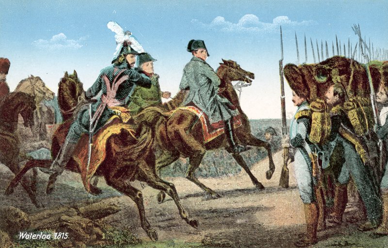 Waterloo 1815, Napóleon revüt tart az őreiről alkotó: European School