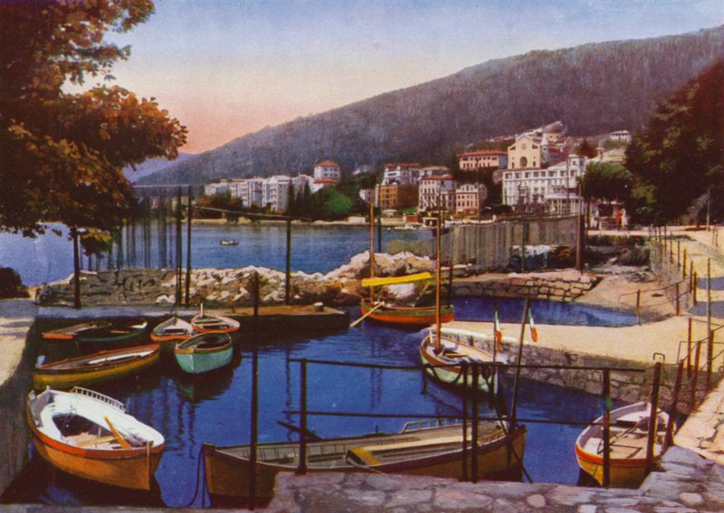 Abbázia, ma Abbázia Horvátországban: Porticciuolo, kilátással a déli sétányra (fotó) alkotó: European Photographer