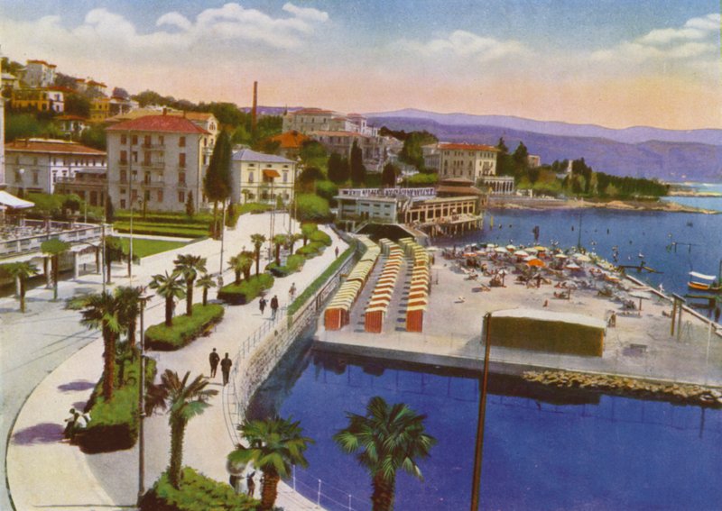 Opatija, ma Abbázia Horvátországban: Slatina és Savoia Beach (fotó) alkotó: European Photographer