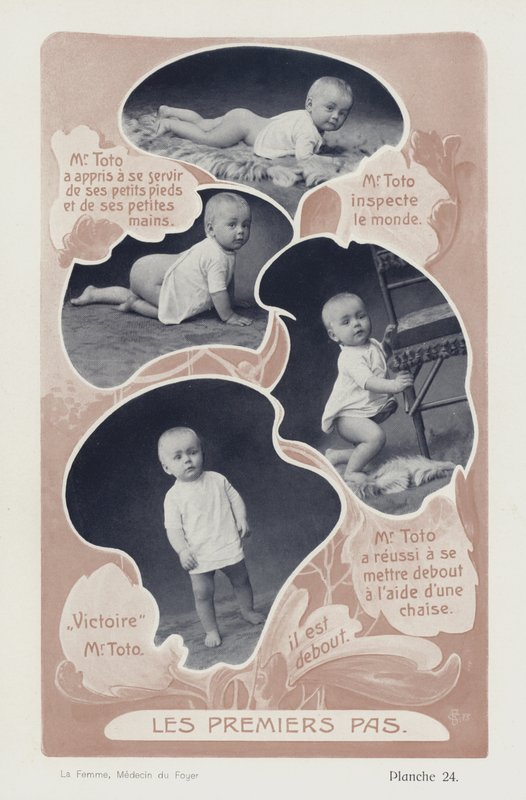A baba első lépései (fekete-fehér fotó) alkotó: European Photographer