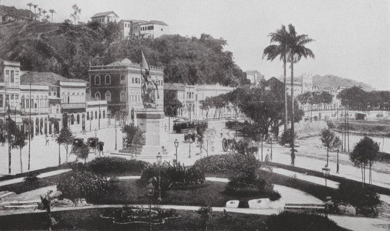 Brazília: Praca Cabral, Rio (fekete-fehér fotó) alkotó: European Photographer