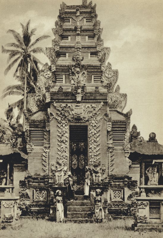 Holland India, Templom, Bali (f/w fotó) alkotó: European Photographer