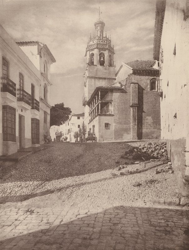 Eglise Santa Maria la Mayor, A Ronda (fekete-fehér fotó) alkotó: European Photographer