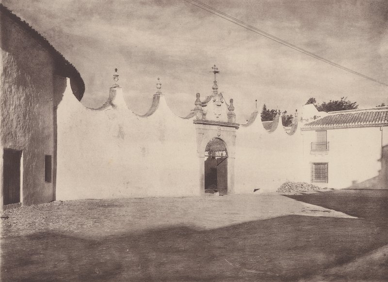 A Plaza de Toros melléképületeinek bejárata, Ronda (fekete-fehér fotó) alkotó: European Photographer