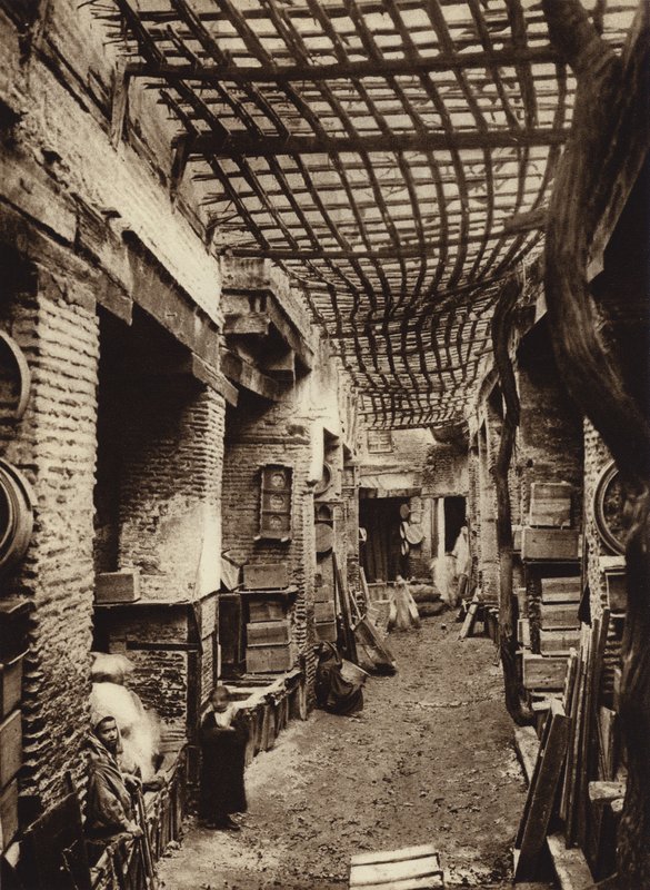 Fez, ácsok bazárja (fekete-fehér fotó) alkotó: European Photographer