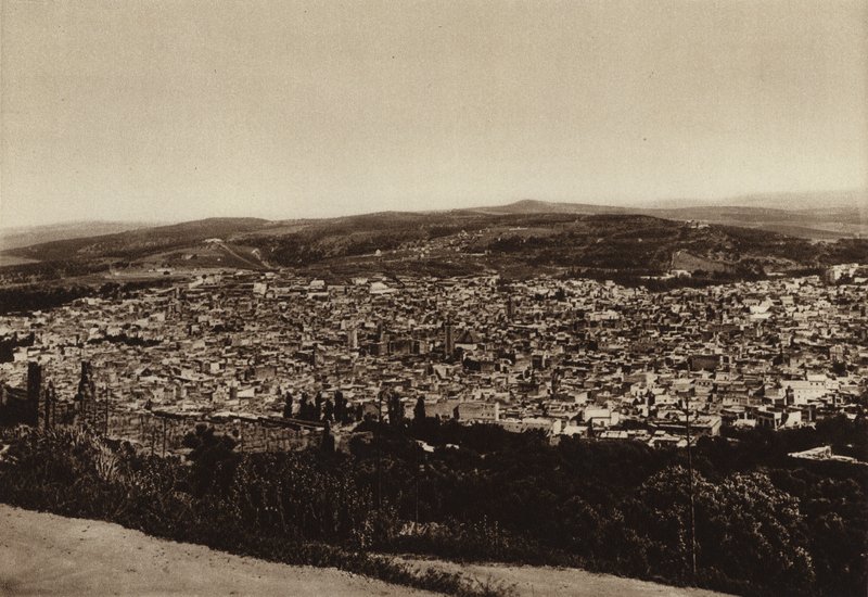 Fez, általános nézet (fekete-fehér fénykép) alkotó: European Photographer