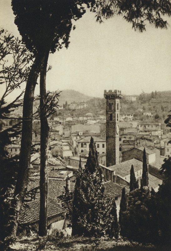 Olaszország, Fiesole (fekete-fehér fénykép) alkotó: European Photographer