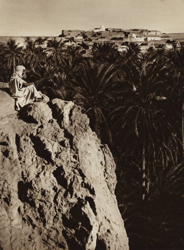 Nefta Oasis (fekete-fehér fotó) alkotó: European Photographer