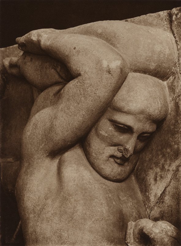 Olympia, Herkules, egy metopéból (fekete-fehér fotó) alkotó: European Photographer
