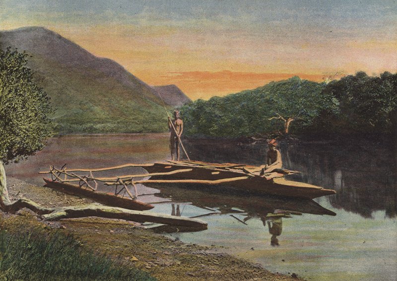 Pirogue of the Riviere De Monio alkotó: European Photographer