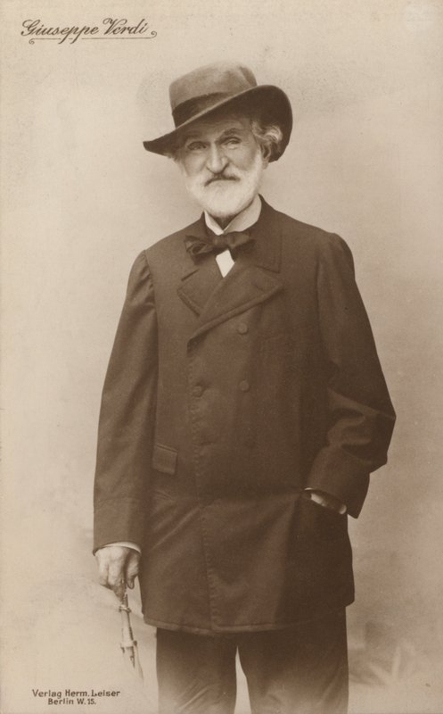 Giuseppe Verdi operaszerző portréja (fekete-fehér fotó) alkotó: European Photographer