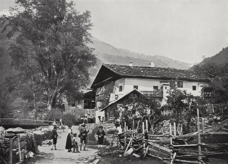 Sandwirt, Sandhof, a Passeier-völgyben, Andreas Hofer szülőhelye (f/w fotó) alkotó: European Photographer