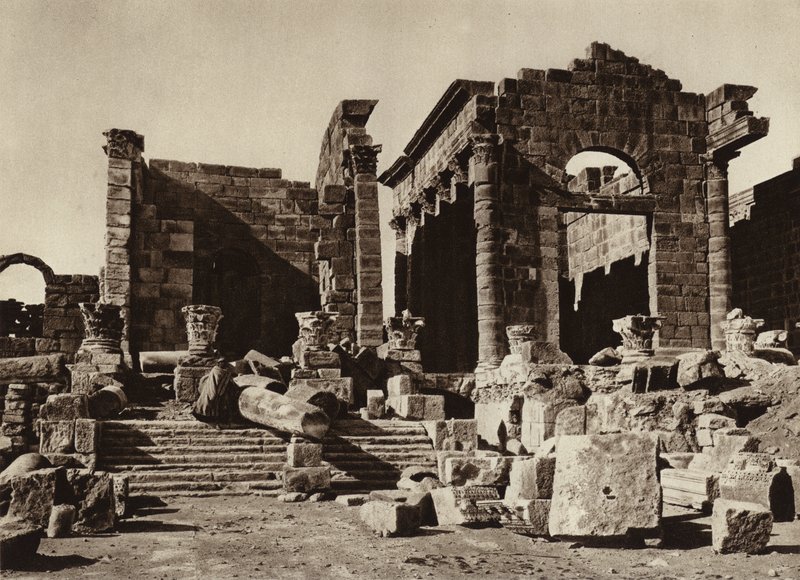Sbeitia, Temple (fekete-fehér fénykép) alkotó: European Photographer