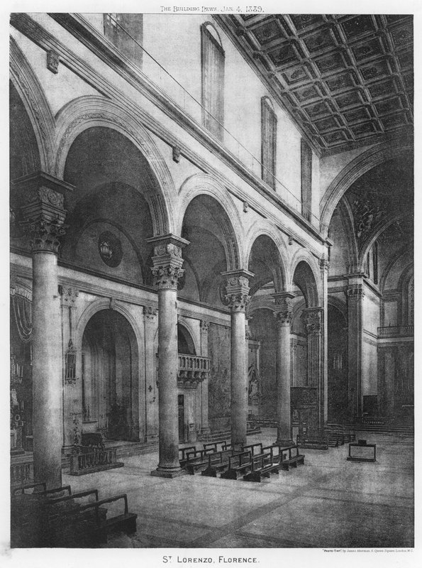 St Lorenzo, Firenze (f/w fotó) alkotó: European Photographer