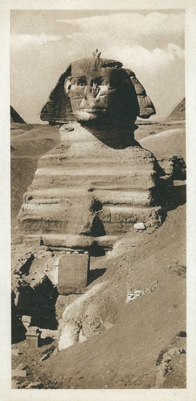 A Nagy Szfinx a Gízai-fennsíkon, Egyiptom (f/w fotó) alkotó: European Photographer