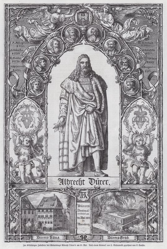 Albrecht Durer német művész születésének 400. évfordulója (metszet) alkotó: European School
