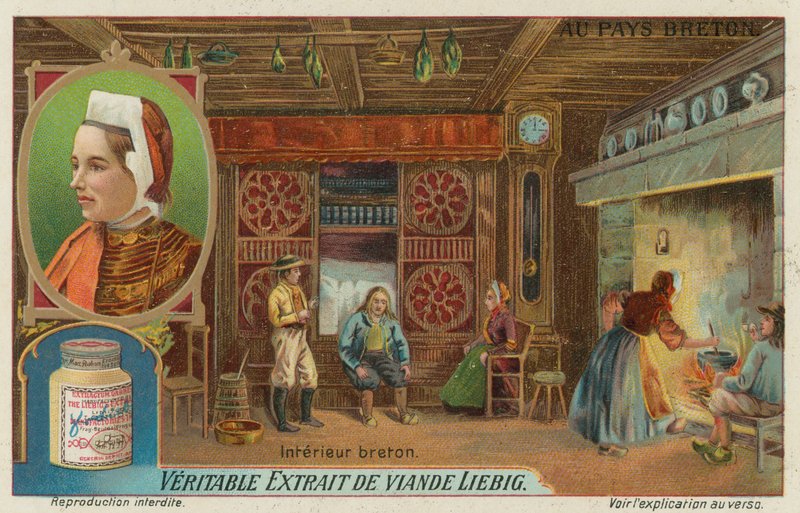 Egy breton ház (chromolitho) alkotó: European School