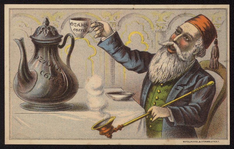 Az Ozama kávé (chromolitho) reklámja alkotó: European School