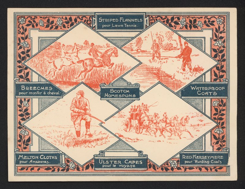 Kültéri ruházati beszállító hirdetése (színes litho) alkotó: European School