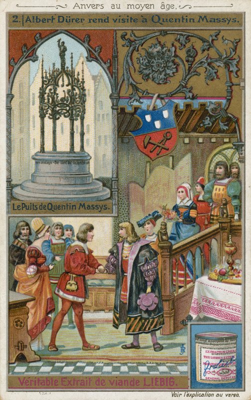Albrecht Durer látogatást tesz Quentin Matsysnél, 1520 alkotó: European School