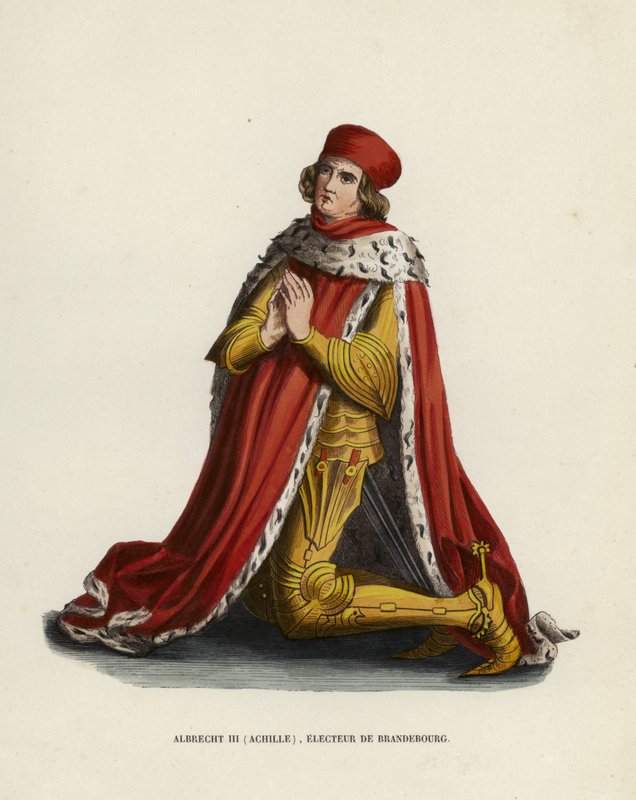 Albrecht III, Akhilleusz, brandenburgi választófejedelem (színes metszet) alkotó: European School