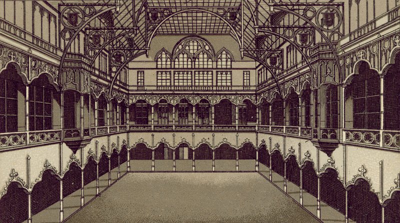 Anvers / Antwerpen: Bourse (litográfia) alkotó: European School