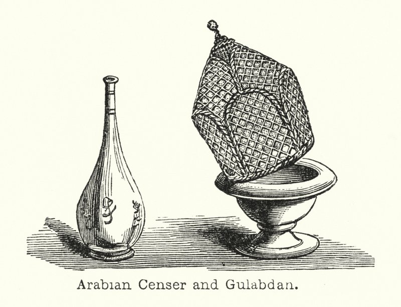 Arabian Censer és Gulabdan (metszet) alkotó: European School