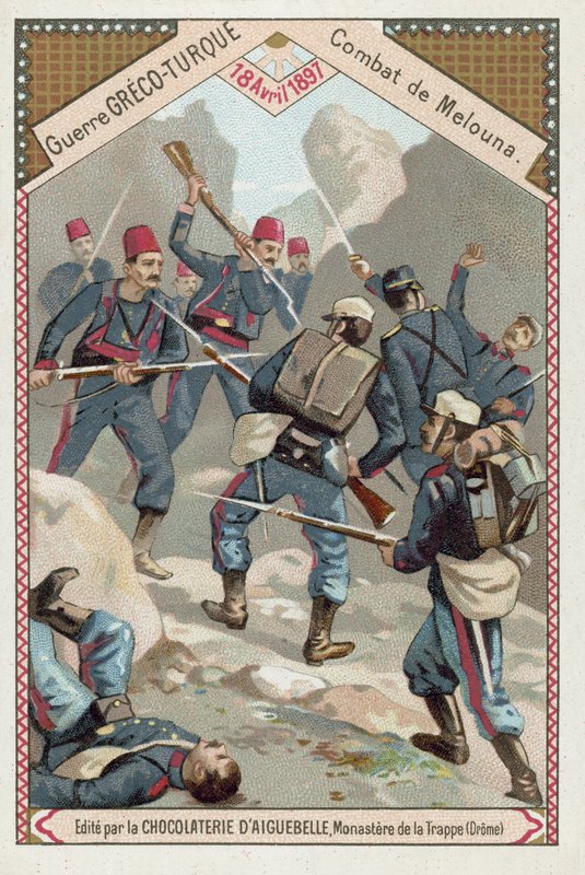 Melounai csata, görög-török háború, 1897. április 18 alkotó: European School