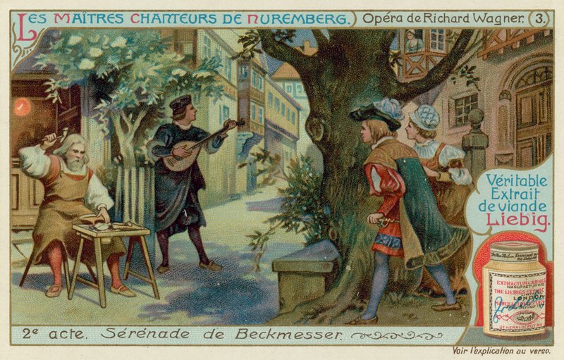 A Beckmesser Évának öltözött Magdalénát szerenádozza alkotó: European School