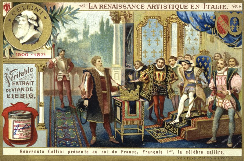 Benvenuto Cellini bemutatja sópincéjét I. Ferenc francia királynak alkotó: European School