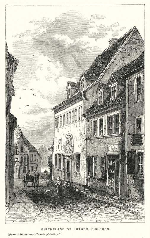 Luther szülőhelye, Eisleben (metszet) alkotó: European School