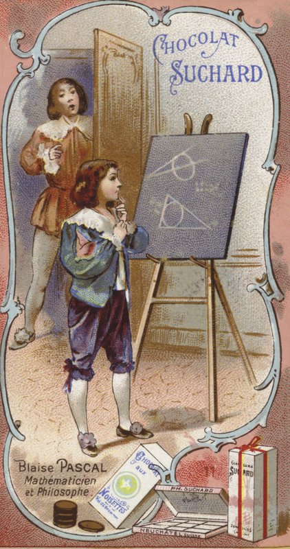 Blaise Pascal francia fizikus és matematikus gyermekként alkotó: European School