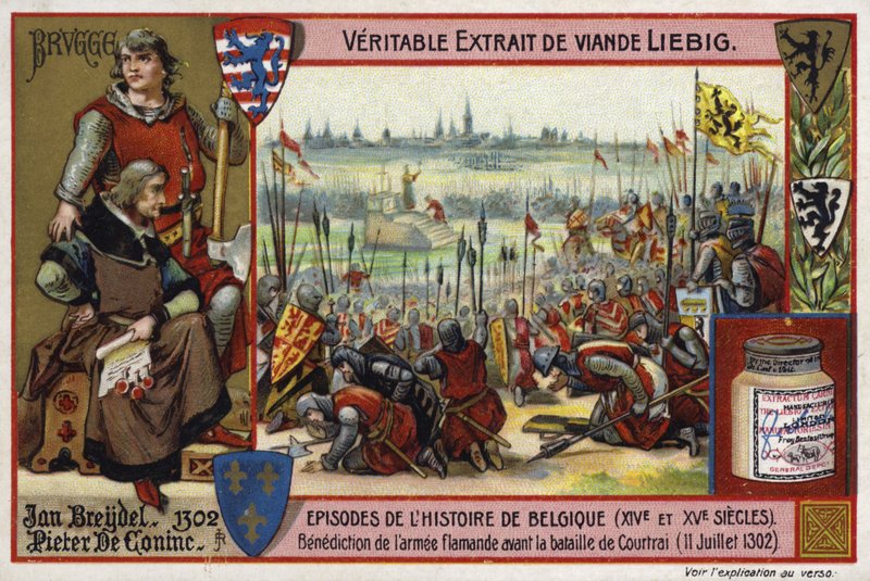 A flamand hadsereg áldása a Courtrai-i csata előtt, 1302 alkotó: European School